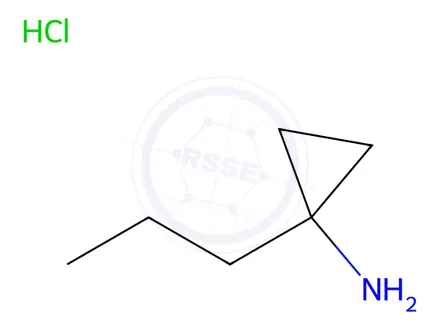 Chemical structure of 1-Propylcyclopropan-1-amine hydrochloride