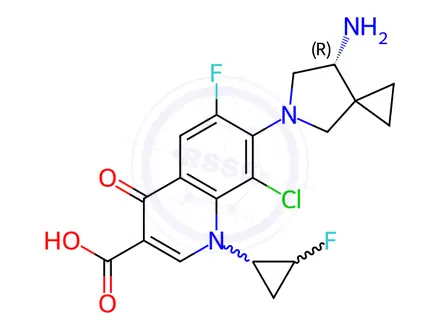 Chemical structure of Sitafloxacin Impurity 106