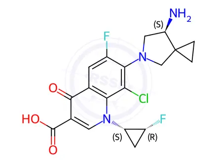 Chemical structure of Sitafloxacin SSR Isomer
