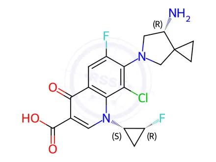 Chemical structure of Sitafloxacin RSR Isomer