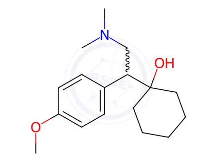 Chemical structure of Venlafaxine