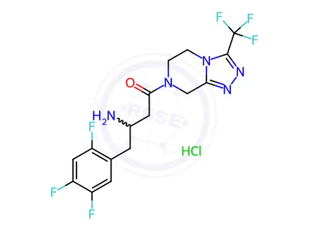 Chemical structure of Rac-Sitagliptin Hydrochloride