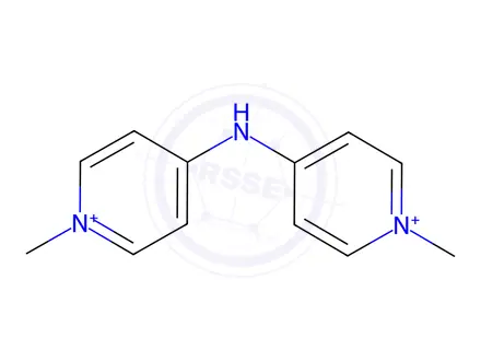 Chemical structure of 4,4Iminobis(1-methyl)pyridiniumdiiodide