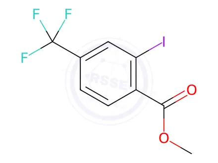 Chemical structure of Methyl 2-iodo-4-(trifluoromethyl)benzoate