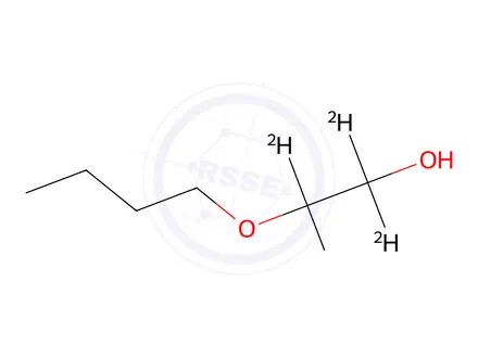 Chemical structure of 2-Butoxyethanol-d4
