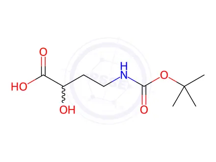 Chemical structure of 4-((tert-Butoxycarbonyl)amino)-2-hydroxybutanoic Acid