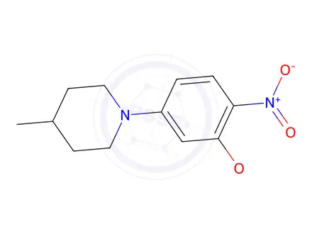 Chemical structure of 1-(3-Methoxy-4-nitro-phenyl)-4-methyl-piperidine