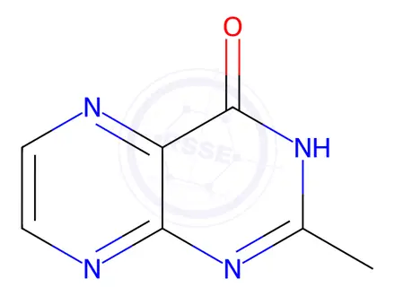 Chemical structure of 2-methylpteridin-4-ol