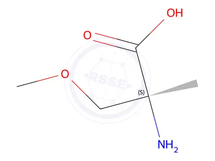 Chemical structure of 2-Amino-3-methoxy-2-methylpropanoic acid