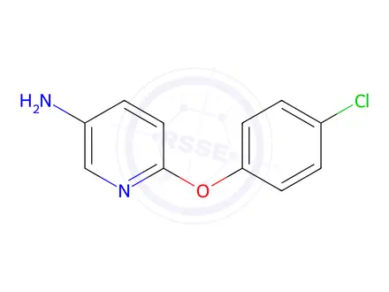Chemical structure of 6-(4-chlorophenoxy)pyridin-3-amine