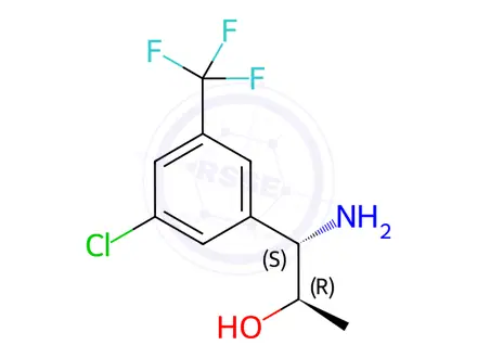 Chemical structure of (1S,2R)-1-AMINO-1-[3-CHLORO-5-(TRIFLUOROMETHYL)PHENYL]PROPAN-2-OL