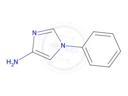 Chemical structure of 1-Phenyl-1H-imidazol-4-amine