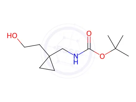 Chemical structure of tert-Butyl ((1-(2-hydroxyethyl)cyclopropyl)methyl)carbamate