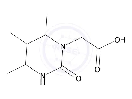 Chemical structure of 2-(4,5,6-trimethyl-2-oxo-1,2-dihydropyrimidin-1-yl)acetic acid