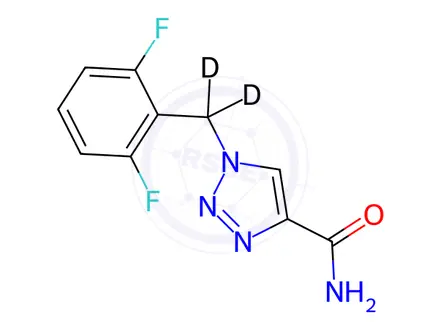 Chemical structure of Rufinamide-d2