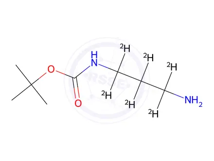 Chemical structure of N-Boc-1,3-propanediamine-d6