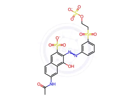 Chemical structure of Reactive Orange 7