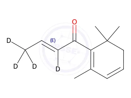 Chemical structure of beta-Damascenone–d4
