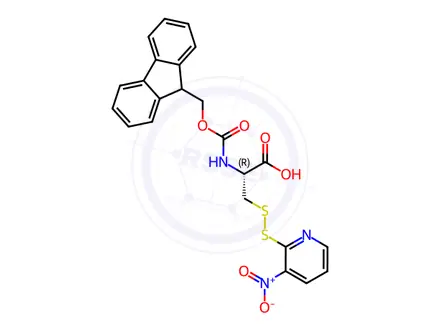 Chemical structure of Fmoc-Cys(NPys)-OH