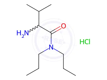 Chemical structure of 2-Amino-3-methyl-N,N-dipropylbutanamidehydrochloride
