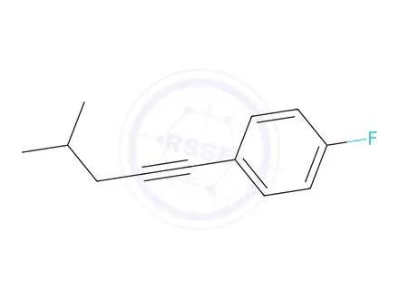 Chemical structure of 1-Fluoro-4-(4-methylpent-1-yn-1-yl)benzene