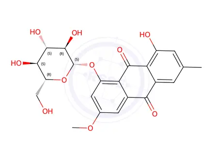 Chemical structure of rheochrysin