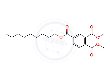 Chemical structure of 1,2,4-Benzenetricarboxylic acid 1,2-dimethyl 4-nonyl ester