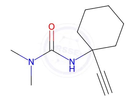 Chemical structure of 1-(1-Ethynylcyclohexyl)-3,3-dimethylurea
