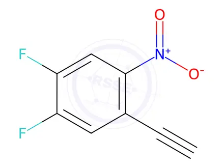 Chemical structure of 1-Ethynyl-4,5-difluoro-2-nitrobenzene