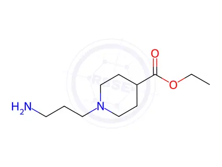 Chemical structure of Ethyl 1-(3-aminopropyl)-4-piperidinecarboxylate