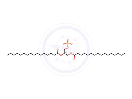Chemical structure of L-A-PHOSPHATIDIC ACID DIPALMITOYL*SODIUM