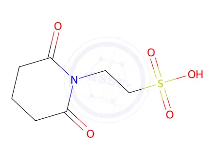 Chemical structure of 2-(2,6-Dioxopiperidin-1-yl)ethane-1-sulfonic Acid