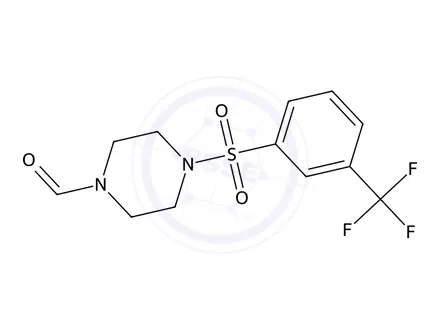 Chemical structure of 4-((3-(Trifluoromethyl)phenyl)sulfonyl)piperazine-1-carbaldehyde