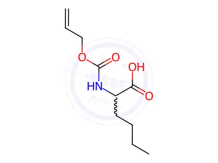 Chemical structure of N-Allyloxycarbonyl-L-norleucine