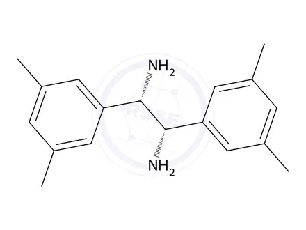 Chemical structure of (1S,2S)-1,2-bis(3,5-dimethylphenyl)ethane-1,2-diamine