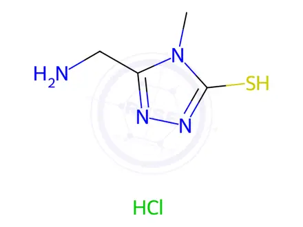 Chemical structure of 5-(Aminomethyl)-4-methyl-4h-1,2,4-triazole-3-thiol hydrochloride