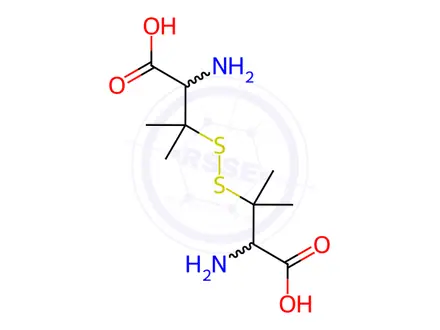 Chemical structure of Penicillamine Disulfide Impurity 1