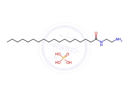 Chemical structure of N-(2-Aminoethyl)stearamide phosphate