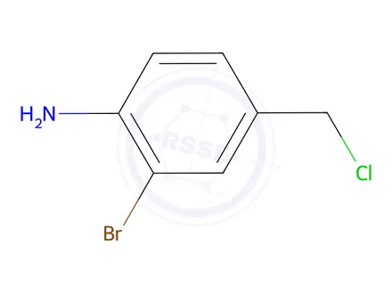 Chemical structure of 4-Amino-3-bromobenzyl chloride