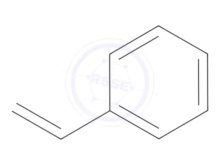 Chemical structure of Styrene