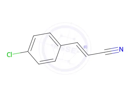 Chemical structure of (E)-3-(4-chlorophenyl)prop-2-enenitrile