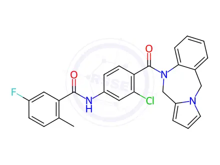 Chemical structure of Lixivaptan