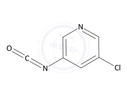 Chemical structure of 3-Chloro-5-isocyanatopyridine