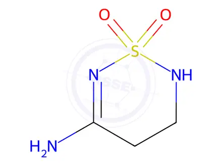 Chemical structure of 5-Amino-3,4-dihydro-2H-1,2,6-thiadiazine 1,1-dioxide