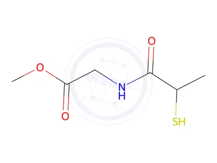 Chemical structure of Methyl 2-(2-mercaptopropanamido)acetate