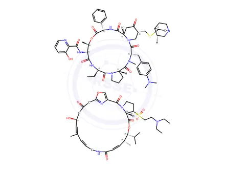 Chemical structure of Quinupristin-dalfopristin