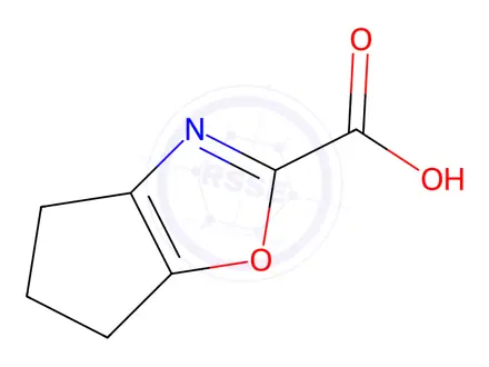 Chemical structure of 5,6-Dihydro-4H-cyclopenta[d]oxazole-2-carboxylic acid