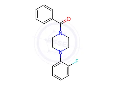 Chemical structure of [4-(2-fluorophenyl)piperazin-1-yl]-phenylmethanone