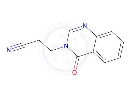 Chemical structure of 3-(4-oxo-3,4-dihydroquinazolin-3-yl)propanenitrile