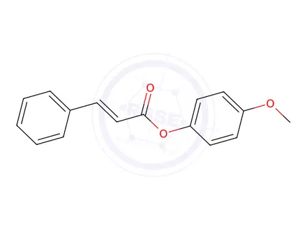 Chemical structure of 4-Methoxyphenyl cinnamate